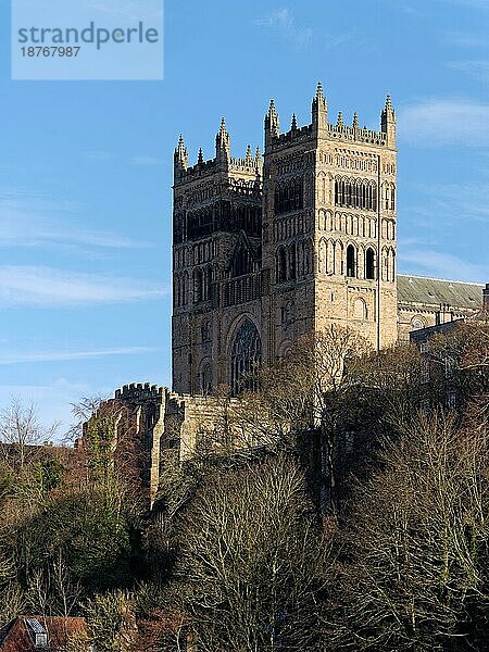 DURHAM  COUNTY DURHAM/UK - 19. JANUAR : Die Kathedrale in Durham  Grafschaft Durham am 19. Januar 2018