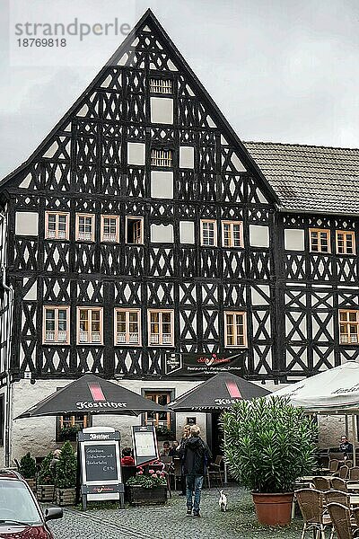 Traditionelles Fachwerkrestaurant in Weimar