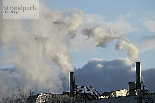 Luftverschmutzung durch eine Fabrik