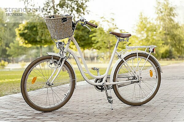 Modernes umweltfreundliches Fahrrad . Auflösung und hohe Qualität schönes Foto