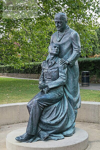 EAST GRINSTEAD  WEST SUSSEX/UK - AUGUST 3 : McIndoe Memorial in East Grinstead West Sussex am 3. August 2020