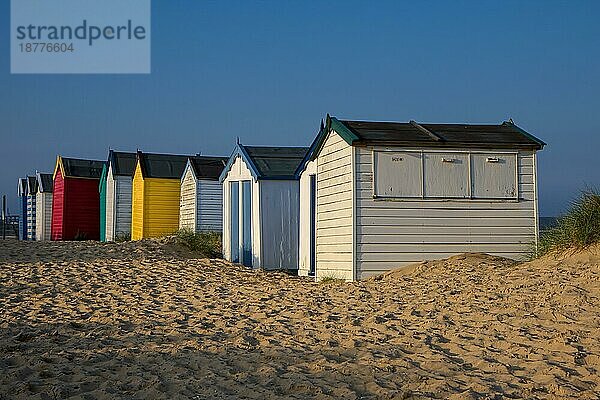 Bunte Strandhütten in Southwold