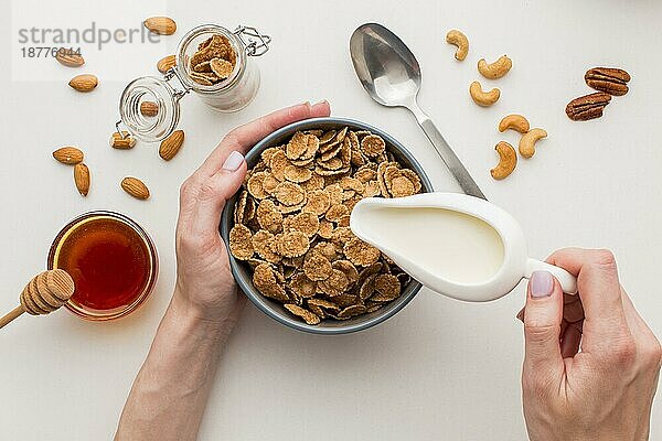 Draufsicht Frühstück Konzept. Auflösung und hohe Qualität schönes Foto