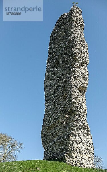 BRAMBER  WEST SUSSEX/UK - 20. APRIL : Überreste von Bramber Castle in Bramber West Sussex UK am 20. April 2018