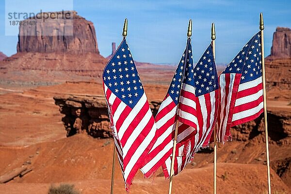 Sternenbanner im Monument Valley Utah USA