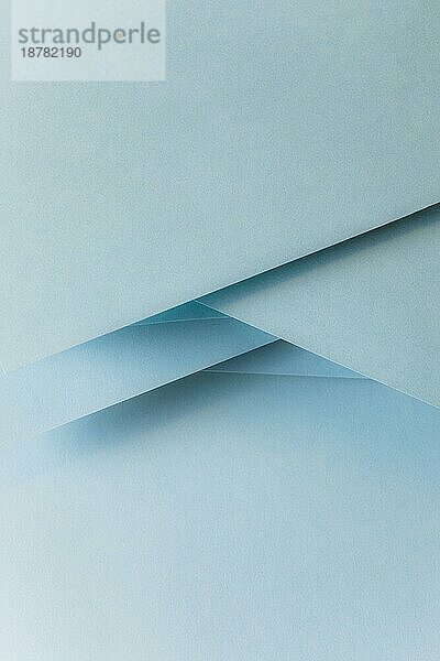 Close up pastellblau gefärbtes Papierbanner. Schönes Foto