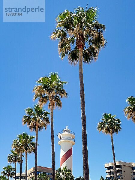 MARBELLA  ANDALUCIA/SPAIN - MAI 4 : Blick auf den Leuchtturm in Marbella Spanien am 4. Mai 2014