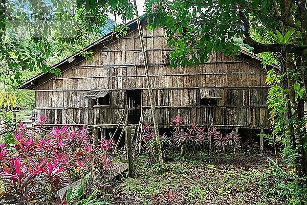 Das Sarawak Cultural Village befindet sich im Norden von Kuching auf der Halbinsel Santubong. Es zeigt die verschiedenen ethnischen Gruppen  die in ihren jeweiligen traditionellen Häusern traditionellen Tätigkeiten nachgehen