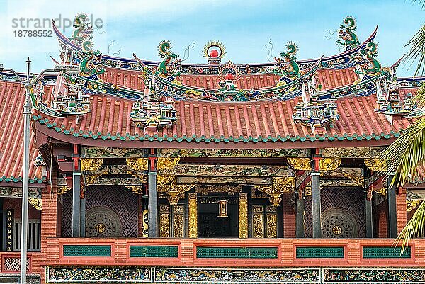 Traditionelle chinesische Architektur in Penang. Yeoh Kongsi  einer der chinesischen Hokkien Clans in George Town  Penang