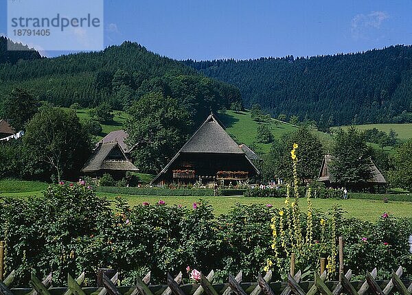 Das Freilichtmuseum Vogtsbauernhof im Gutachtal. Schwarzwald  Baden-Württemberg  Deutschland  The open-air museum steward's farm in the Gutachtal. Black Forest  Baden-Wurttemberg  Germany  Europa