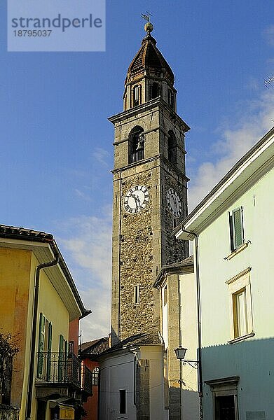 Schweiz  Lago Maggiore  Tessin  Ascona  Kirche  Santi Pietro e Paolo  Europa