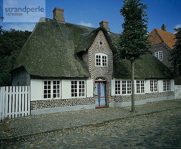 Haus mit Strohdach Högeltönden Dänemark