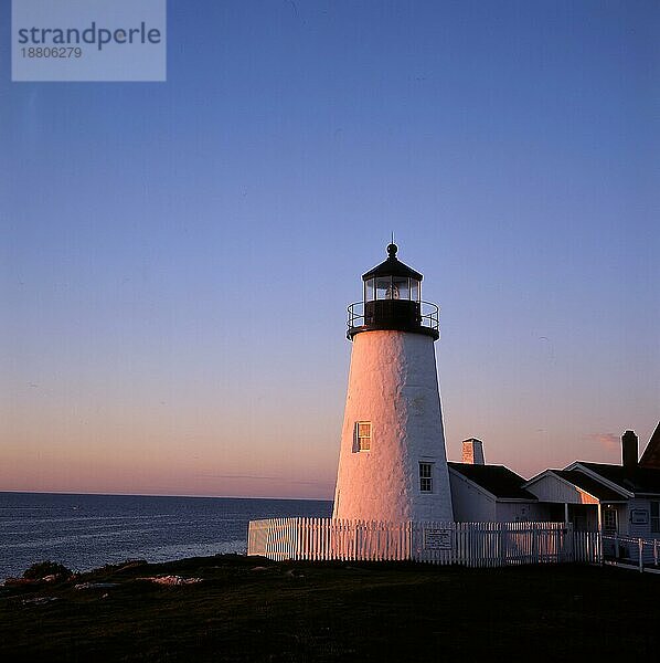 Sonnenaufgang am Pemaquid Light  BJ 1827  Pemaquid Halbinsel  Maine  USA  Nordamerika