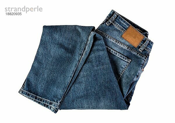 Jeans Hintergrund isoliert weißen Hintergrund