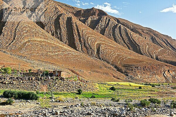 Landschaftsansicht des Hohen Atlasgebirges  Marokko  Afrika