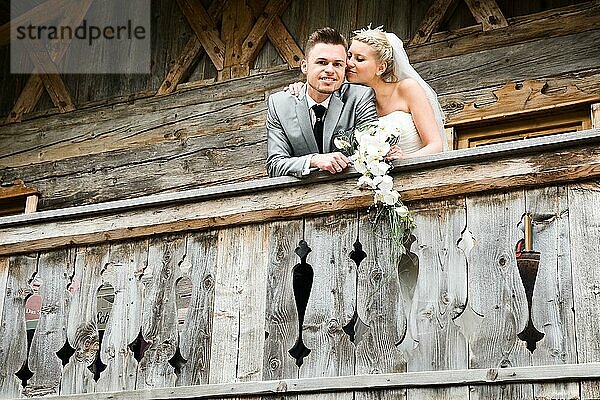 Brautpaar  das seine Hochzeit feiert