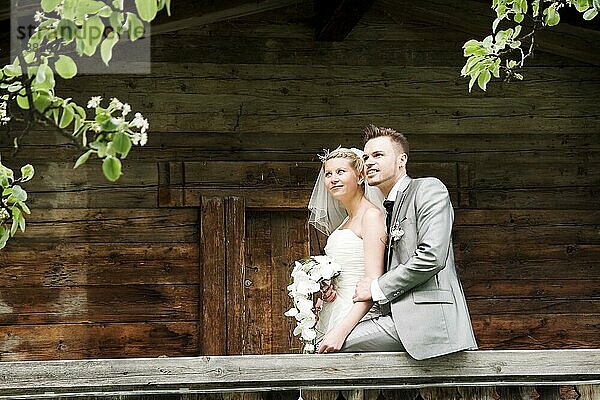 Brautpaar  das seine Hochzeit feiert