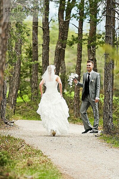 Brautpaar  das seine Hochzeit feiert