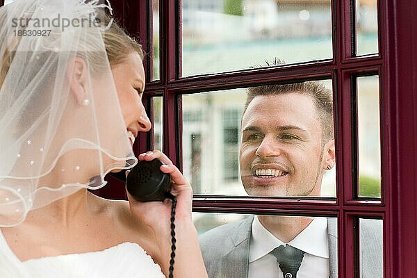 Brautpaar  das seine Hochzeit feiert