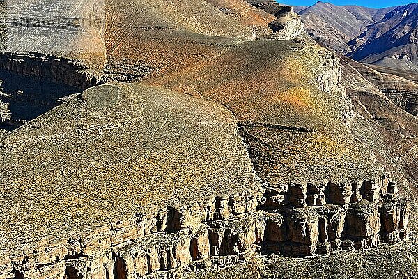 Landschaftsansicht des Hohen Atlasgebirges  Marokko  Afrika