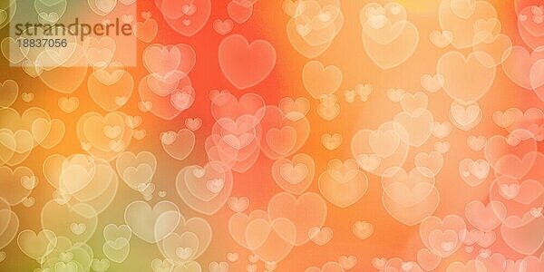 Romantische Pastellfarben herzförmigen Bokeh als Hintergrund  Valentinstag oder Muttertag Konzept