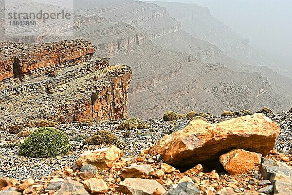 Landschaftsansicht des Hohen Atlasgebirges  Marokko  Afrika