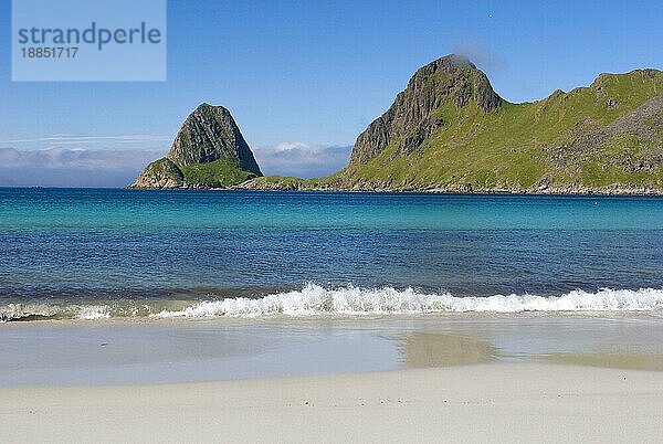 Strand bei Nykvag  Vesteralen  Norwegen  Europa