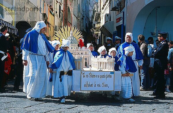 Karfreitagsprozession  Procida  Kampanien  Italien  Europa