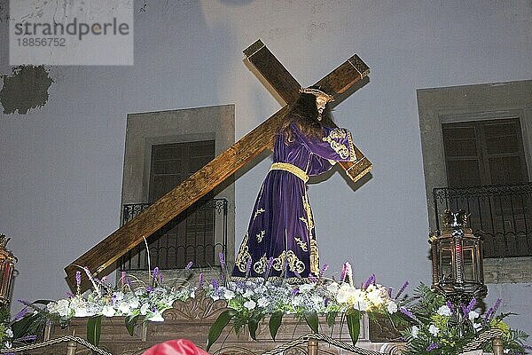 Jesus statue  Easter procession  Trujillo  Estremadura  Spain  Christusfigur  Osterprozession  Extremadura  Osterwoche  Karwoche  Semana Santa