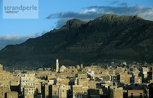 View on Sana'a  Yemen  Blick auf Sanaa  Jemen  Asien
