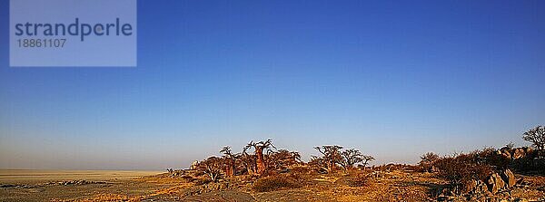 Panorama aus drei Einzelaufnahmen von Kubu Island (lekhubu island) im S