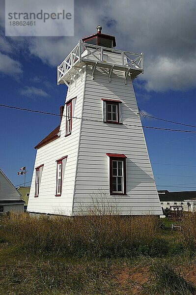 Leuchtturm North Rustico Harbour  Prince Edward Insel  Kanada  Prince Edward Island  Nordamerika