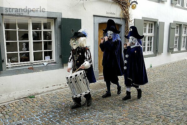 Trommler  Basler Fasnacht  Basel  Schweiz  Europa