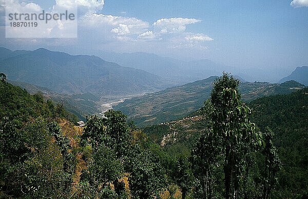 Mardi Khola Tal  Annapurna Gebiet  Nepal  Asien