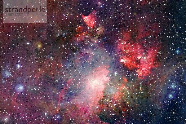 Unendliches Universum mit Sternen und Galaxien im Weltraum. Kosmos-Kunst. Elemente dieses Bildes wurden von der NASA zur Verfügung gestellt