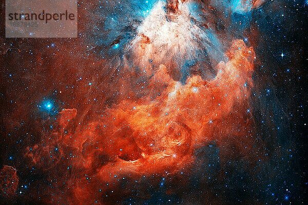 Kunst im Weltraum. Sternenfeld mit Sternenstaub  Nebel und Galaxie. Elemente dieses Bildes wurden von der NASA zur Verfügung gestellt