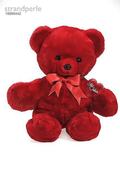 ROTER TEDDYBÄR ZUM VALENTINSTAG