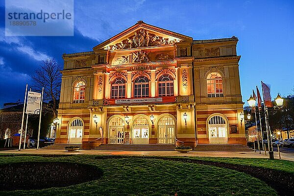 Theater  blaue Stunde  blaue Stunde  Baden-Baden  Schwarzwald  Baden-Württemberg  Deutschland  Europa
