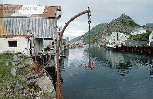 Altes Fischerdorf Nyksund  Vesterales  Norwegen  Europa