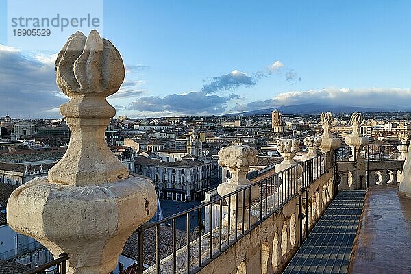 Panorama-Ansicht von Catania Sizilien Italien