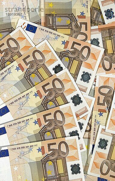 Euro Geld  50 Banknoten