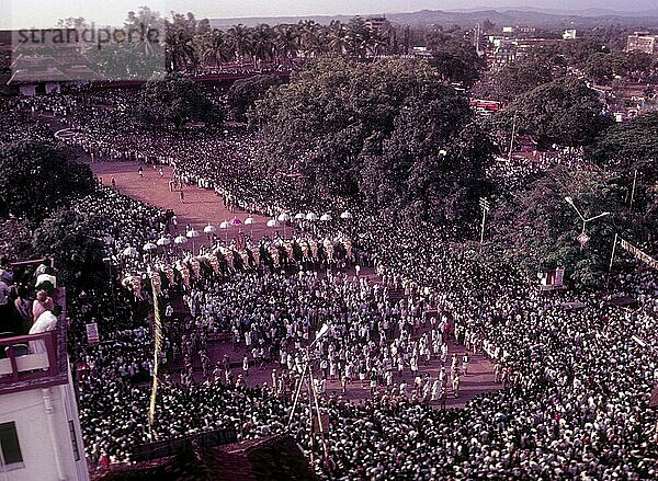 Pooram Festival in Thrissur Trichur  Kerala  Südindien  Indien  Asien