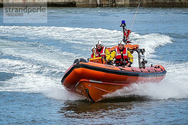 RNLI-Rettungsbootausstellung in Staithes  North Yorkshire