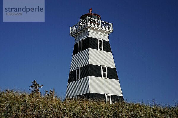 Leuchtturm West Point  Prince Edward Insel  Kanada  Prince Edward Island  Nordamerika