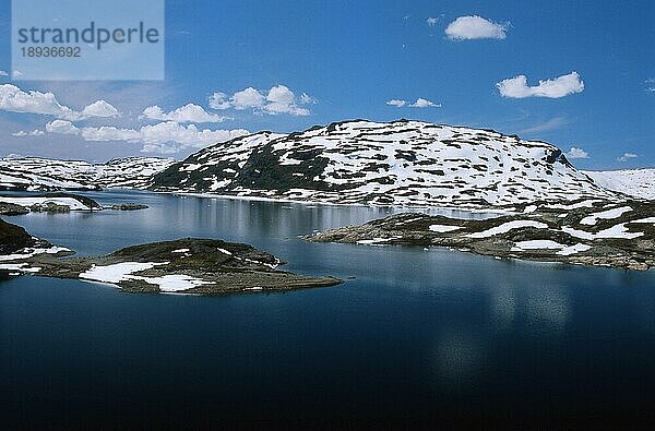 Bergsee  Nationalpark Hardangervidda  Norwegen  Europa