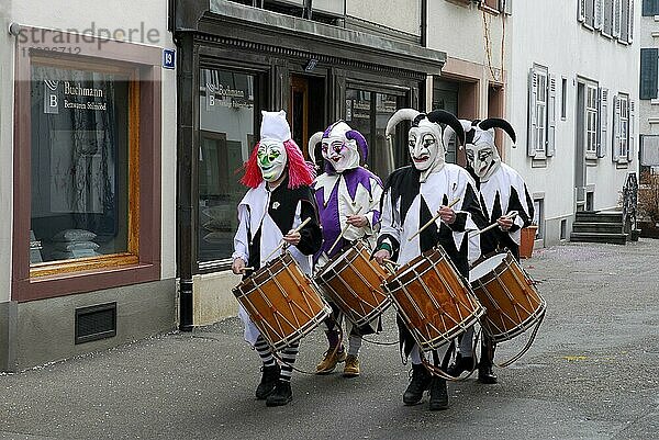 Trommler  Basler Fasnacht  Basel  Schweiz  Europa