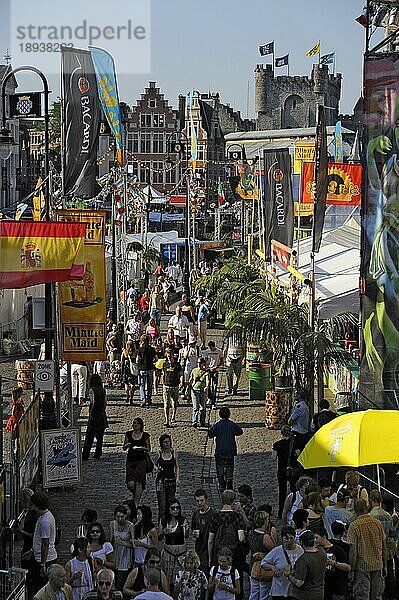 Stadtfest 'Gentse Feesten'  Gent  Ostflandern  Belgien  Flandern  Europa