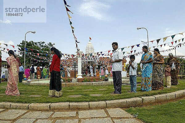 Janmashtami Krishna Jayanthi Festival Karneval in Iskcon in Coimbatore  Tamil Nadu  Südindien  Indien  Asien