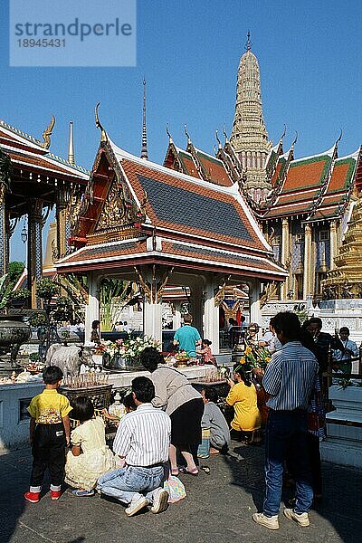 Wat Phra Keo Tempel  Bangkok  Thailand  Königstempel  Asien