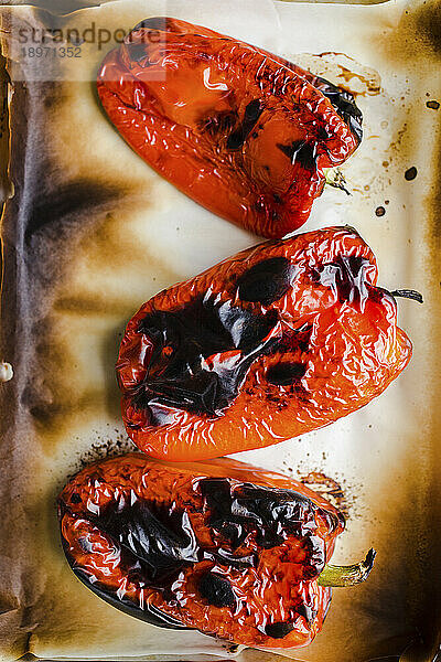 Geröstete rote Paprika
